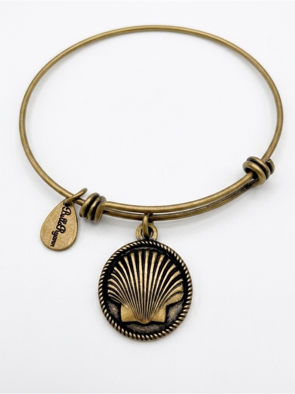 Bella Ryann Sea Shell Vintage Charm Bangle Bracelet